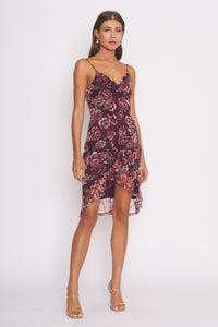 Vanessa Floral Wrap Mini Dress