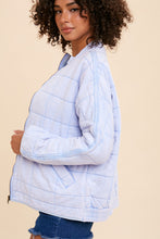 Load image into Gallery viewer, Whitney Burnout Quilted Jacket - Blue