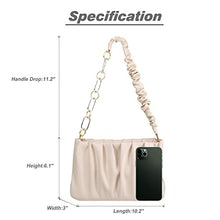 Load image into Gallery viewer, Small Ruched Bag for Women Soft cloudy purse