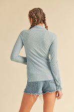 Load image into Gallery viewer, Cora Ribbed Long Sleeve Mock Neck Top