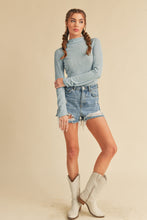 Load image into Gallery viewer, Cora Ribbed Long Sleeve Mock Neck Top