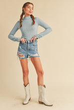 Load image into Gallery viewer, Cora Ribbed Long Sleeve Mock Neck Top