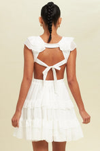 Load image into Gallery viewer, Clarisse Ruffle Plunge Flare Mini Dress - Hot Pink