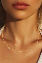 Load image into Gallery viewer, CZ Station Necklace