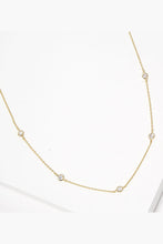 Load image into Gallery viewer, CZ Station Necklace