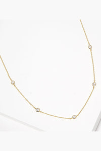 CZ Station Necklace