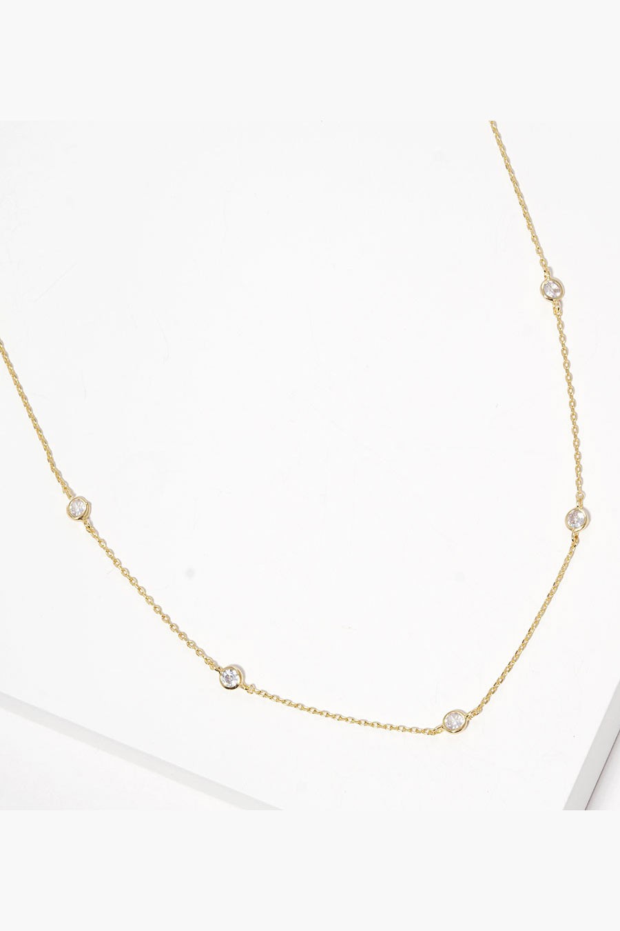 CZ Station Necklace