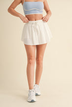 Load image into Gallery viewer, Kellie Curved Hem Active Skort: White