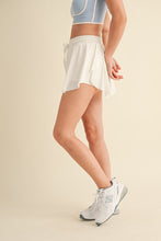 Load image into Gallery viewer, Kellie Curved Hem Active Skort: White