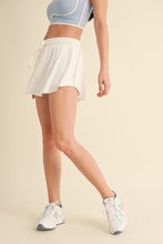 Load image into Gallery viewer, Kellie Curved Hem Active Skort: White