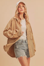 Load image into Gallery viewer, Kelly Button Down Textured Shacket - Golden Hour