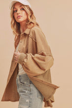 Load image into Gallery viewer, Kelly Button Down Textured Shacket - Golden Hour