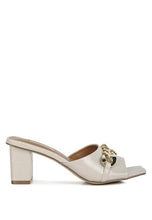 Load image into Gallery viewer, Hotshot Mid Heel Chain Detail Heels