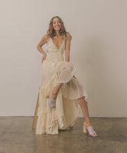 Load image into Gallery viewer, Oasis Society Serena - Studded Raffia Slide Heel