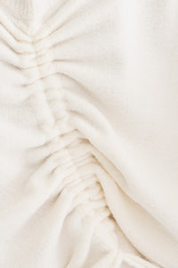 Fuzzy Sweater with Back Ruching