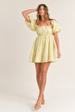 Load image into Gallery viewer, Cameron Floral Puff Sleeve Mini Dress