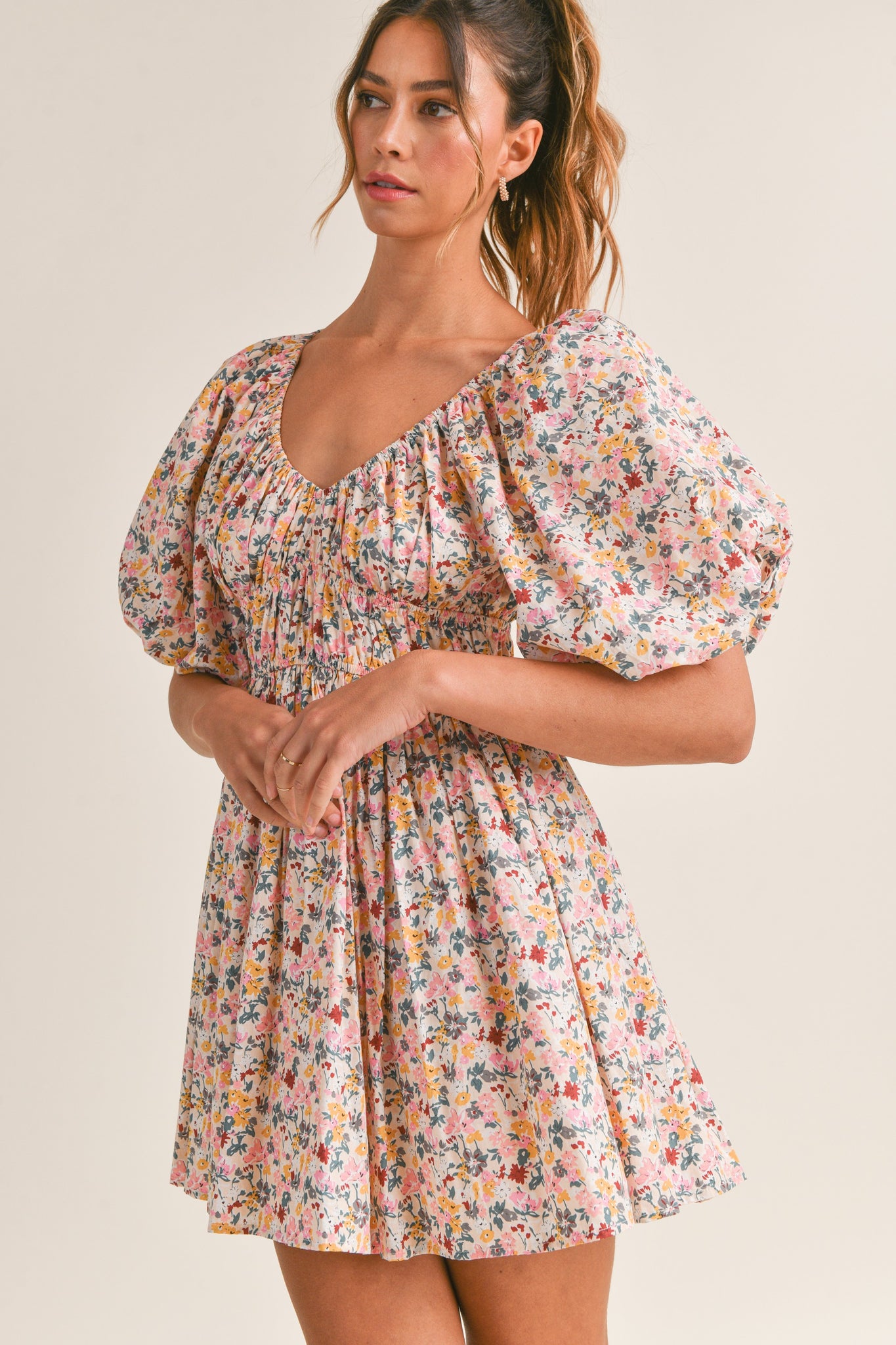 Puff Sleeves Mini Onepiece – Lil Ambition