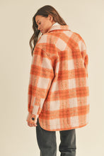 Load image into Gallery viewer, Harlow Brushed Oversized Shacket - Orange