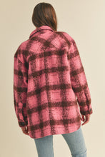 Load image into Gallery viewer, Harlow Brushed Oversized Shacket - Strawberry