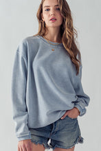 Load image into Gallery viewer, Oversized Vintage Mineral Wash Ribbed Sweater