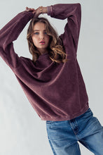 Load image into Gallery viewer, Oversized Vintage Mineral Wash Ribbed Sweater