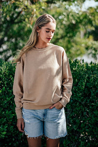 Oversized Vintage Mineral Wash Ribbed Sweater