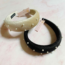 Load image into Gallery viewer, Silky Velvet Pearl Headband