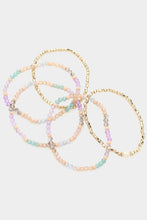 Load image into Gallery viewer, Pastel Stretch Beaded Bracelet Set