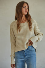 Load image into Gallery viewer, Maryanne Lightweight Waffle Sweater