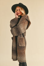 Load image into Gallery viewer, Nelly Hooded Wool Coat Cardigan