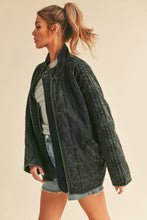 Load image into Gallery viewer, Brynne Quilted Dolman Jacket - Black