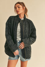 Load image into Gallery viewer, Brynne Quilted Dolman Jacket - Black
