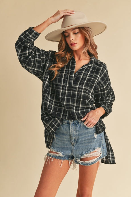 Stella Plaid Flannel Shirt