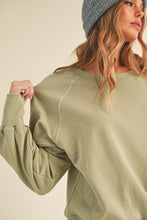 Load image into Gallery viewer, Giselle Exposed Stitch Pullover