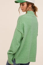 Load image into Gallery viewer, Rachel Mock Neck Exposed Seam Sweater