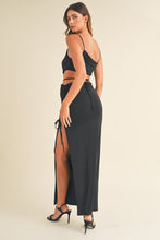 Load image into Gallery viewer, Allison Edgy Black Cutout Maxi Dress