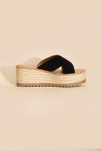Load image into Gallery viewer, Platform Slide Espadrille Sandals
