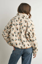 Load image into Gallery viewer, Floral Print Fluffy Fleece Jacket