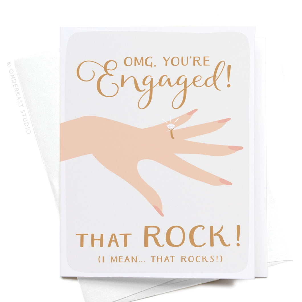 OMG You're Engaged Greeting Card