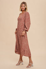 Load image into Gallery viewer, Francie Floral Button Down Maxi Dress - Mauve