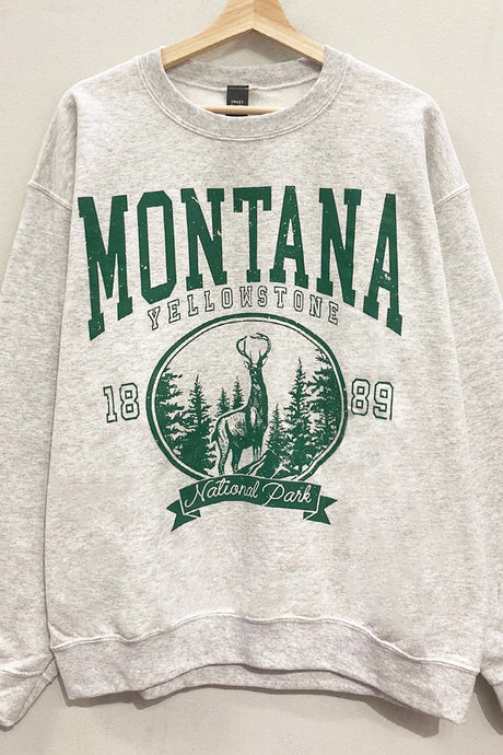 Montana Yellowstone Pullover Sweatshirt