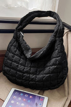 Load image into Gallery viewer, Beige Quilted Zipper Large Jennie  Shoulder Bag