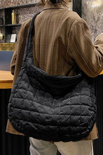 Load image into Gallery viewer, Beige Quilted Zipper Large Jennie  Shoulder Bag