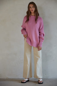 Take it Easy Oversized Ribbed Sweater