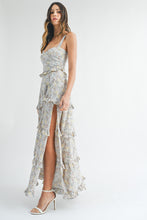 Load image into Gallery viewer, Reagan Ruffle Tier Floral Maxi Dress