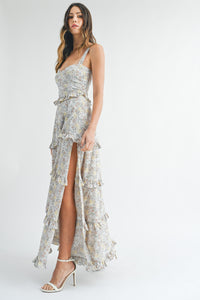 Reagan Ruffle Tier Floral Maxi Dress