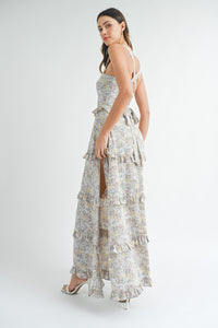 Reagan Ruffle Tier Floral Maxi Dress