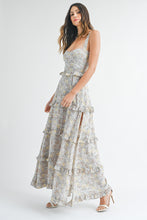 Load image into Gallery viewer, Reagan Ruffle Tier Floral Maxi Dress