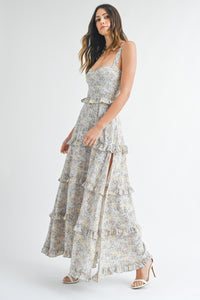 Reagan Ruffle Tier Floral Maxi Dress