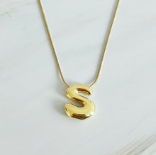Load image into Gallery viewer, Balloon Letter Initial Necklace
